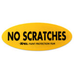 XPEL No Scratches Label (54 mm x 137 mm Oval)