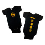 XPEL Baby Onsie- Svart 12 Måneder